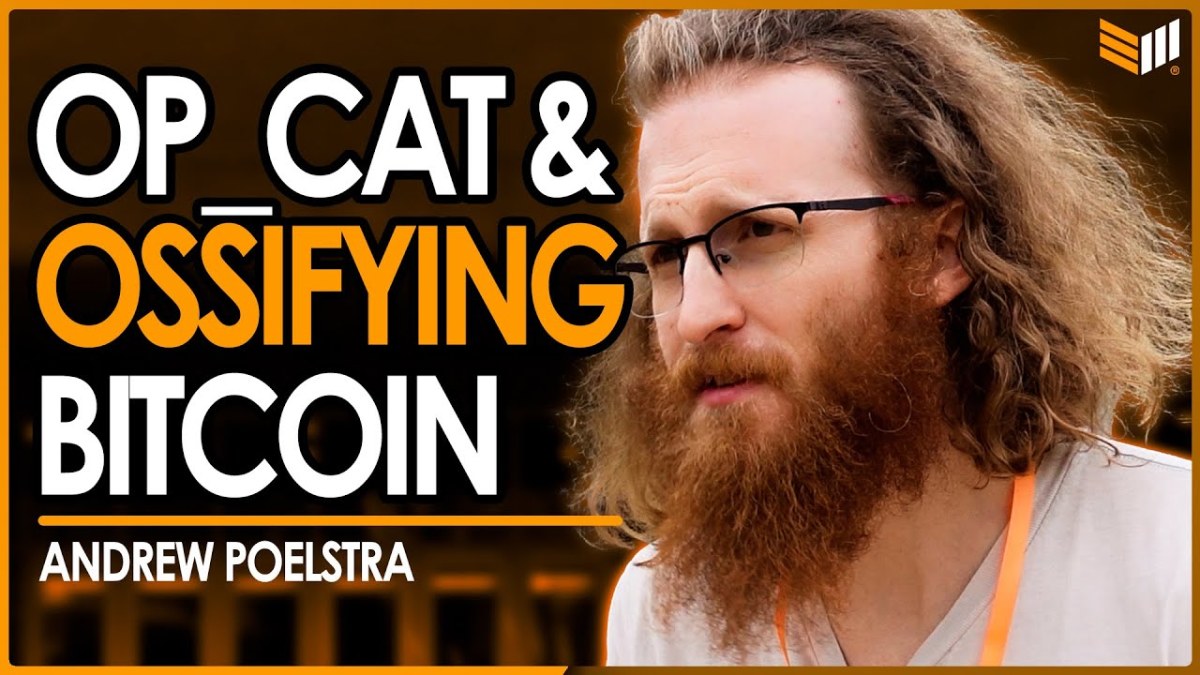 OP_CAT & Bitcoin Ossification With Blockstreams Andrew Poelstra