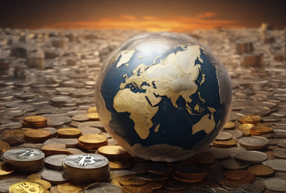  bitcoin take economy world center gravitational global 