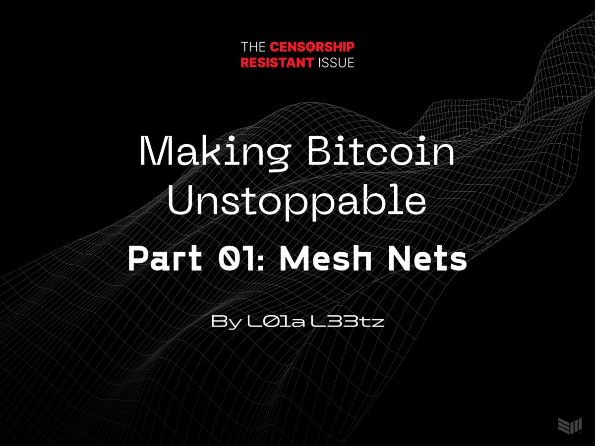  mesh unstoppable bitcoin permission build make asking 
