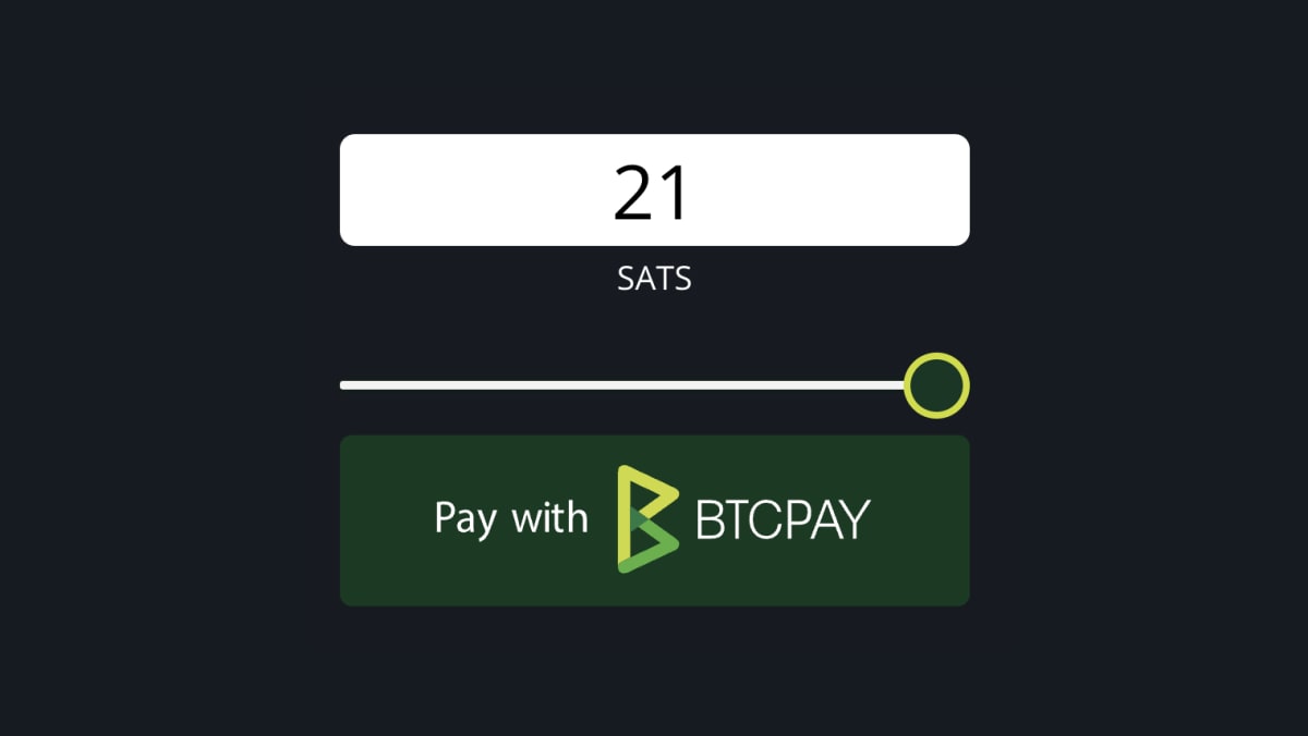  react btcpay button make together pitched drop 