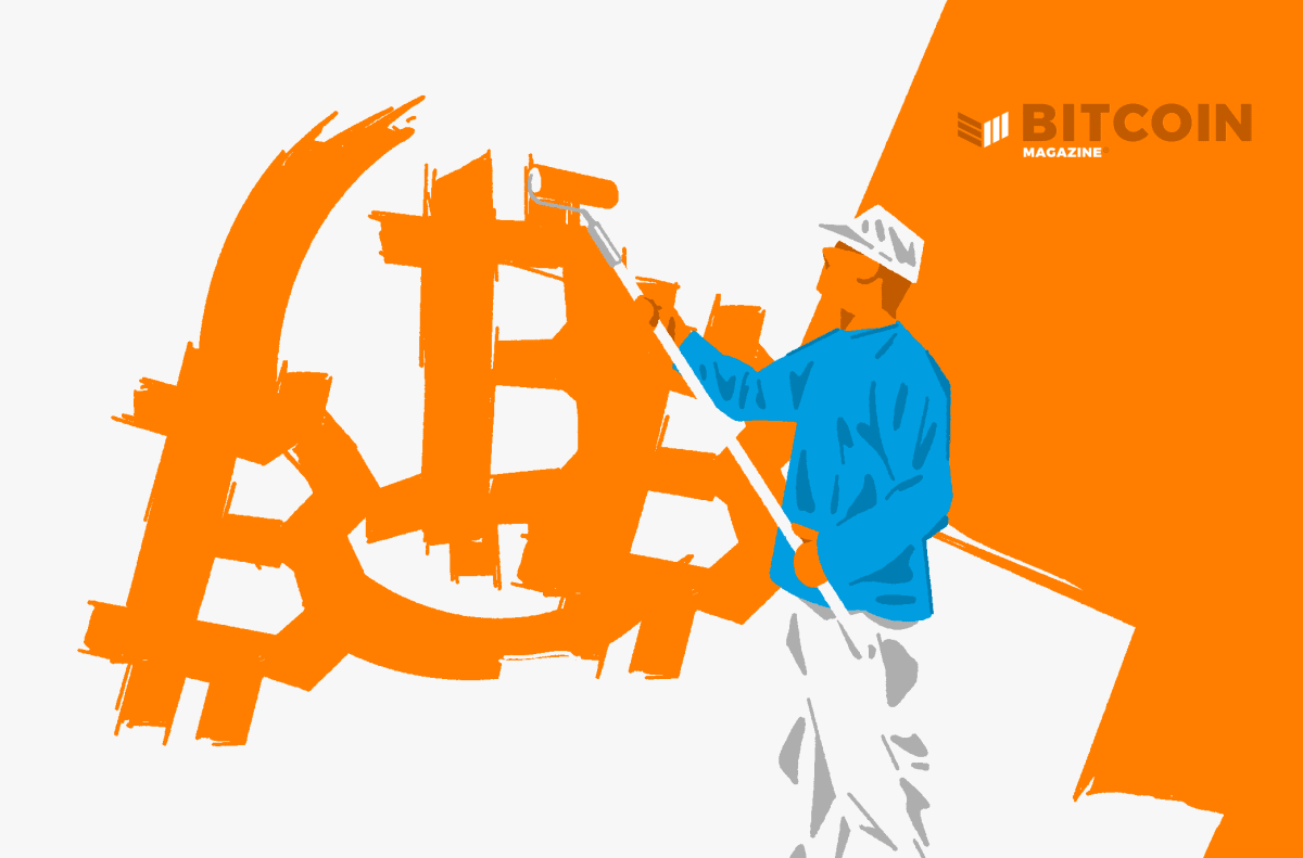 bitcoin painting orange