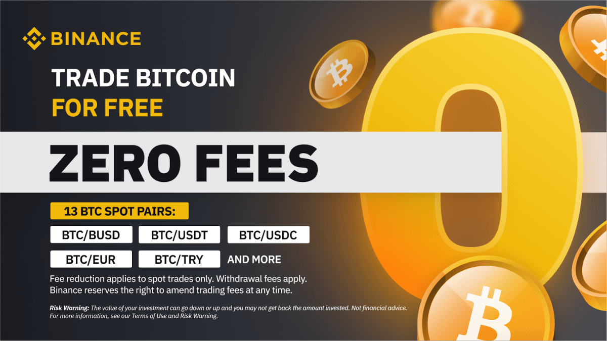 Binance Removes Bitcoin Trading Fees In Fifth Anniversary thumbnail