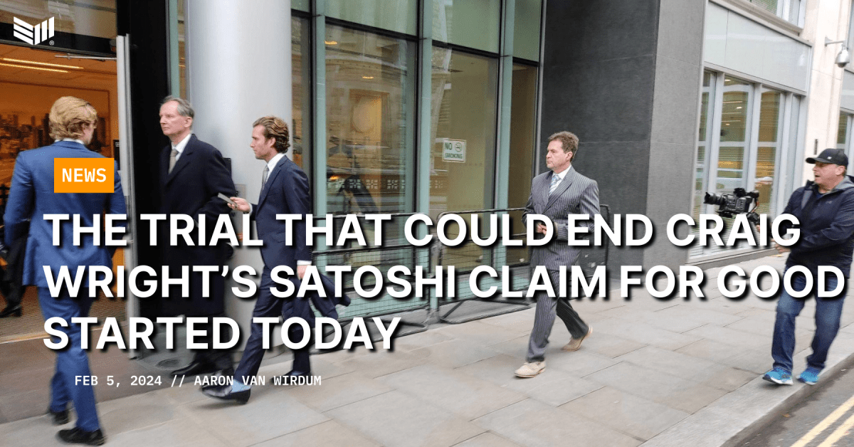 The Trial That Could End Craig Wright’s Satoshi Claim For Good Started Today