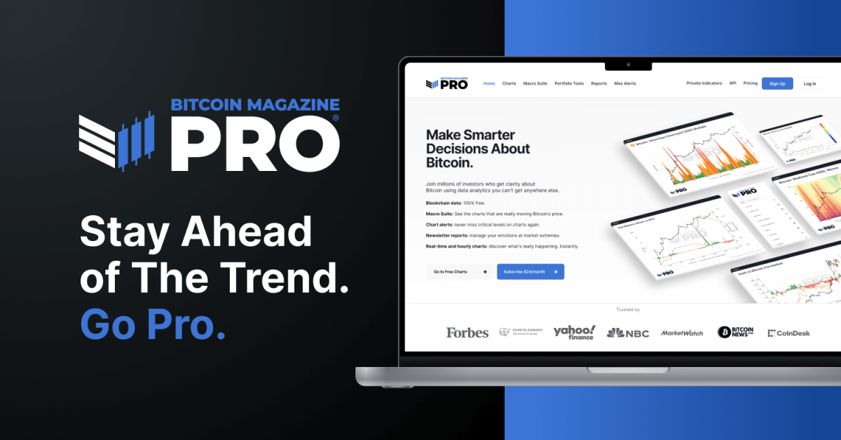 Bitcoin Magazine Pro Gets a Major Upgrade with Real-Time Data & Charting Tools