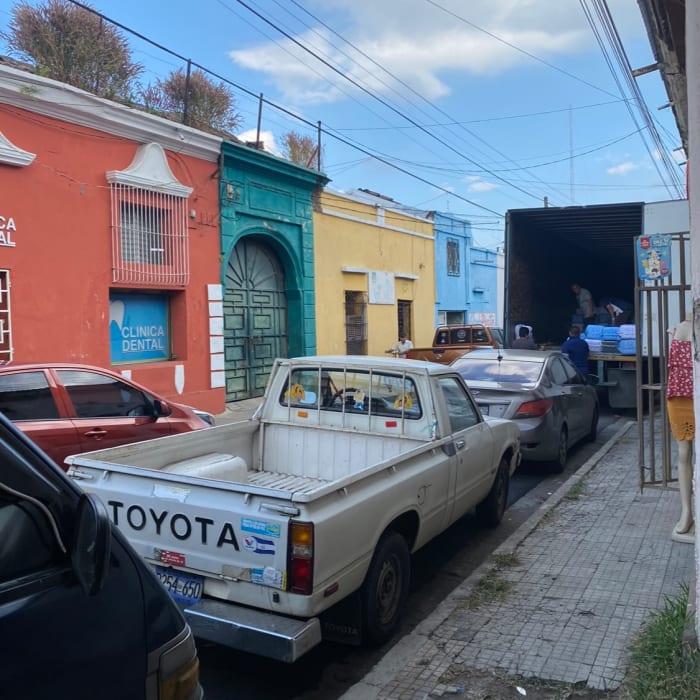 truck in El Salvador streets