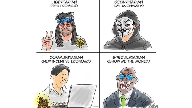 Cartoon: Crypto's Different Faces