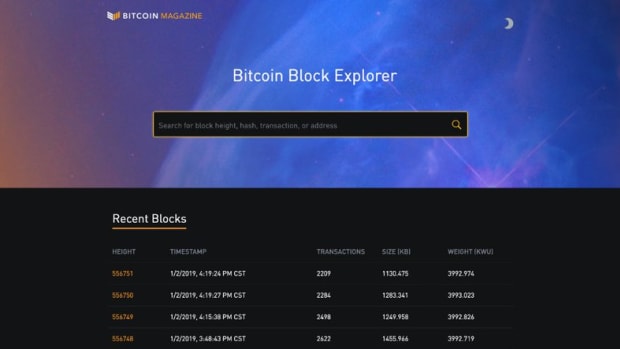 - Bitcoin Magazine Launches Custom Block Explorer