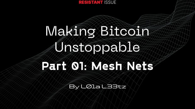 Making Bitcoin Unstoppable Part One: Mesh Nets