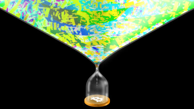 Bitcoin is a hourglass of ideas money and cultural significance top photo.