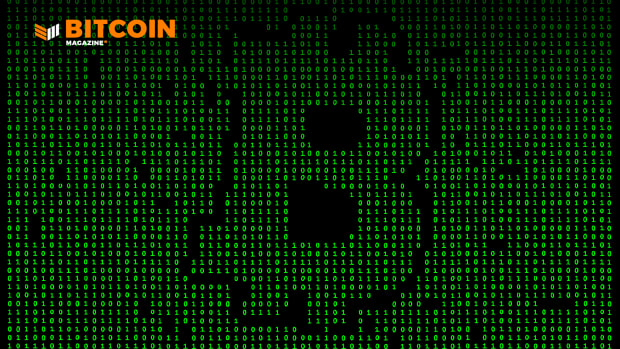 Bitcoin is a technical open-source software project made of code that can be displayed on a computer screen as 1s and 0s. Top photo