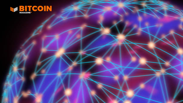 The Bitcoin network is comprised of individual nodes who link together to form beacons of data. Top photo