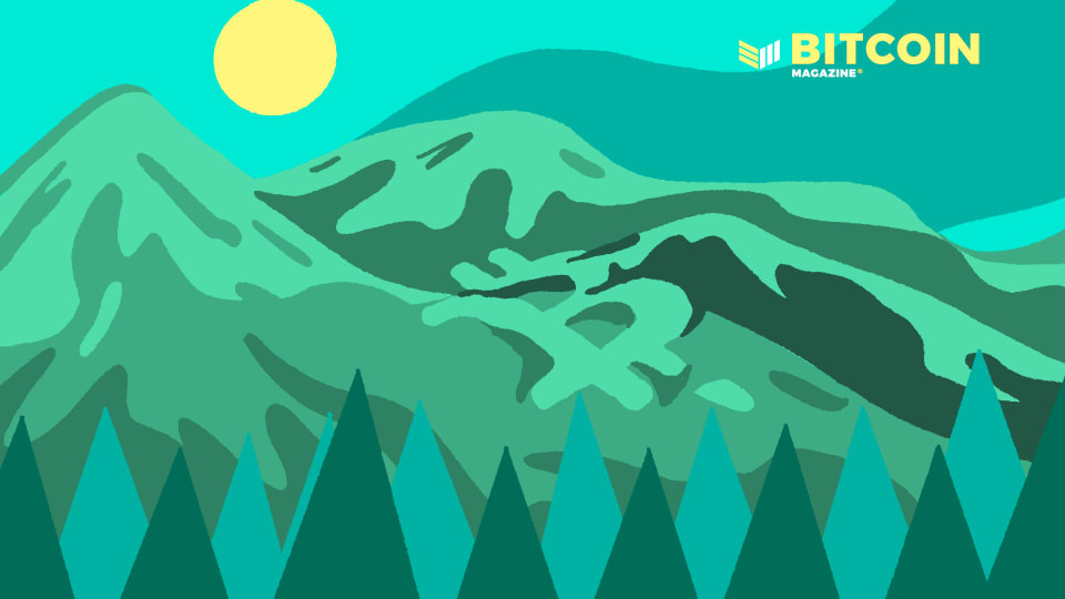 Bitcoin Is The Hills - Blue landscape and mountains is a beautiful moon and sun country top photo.