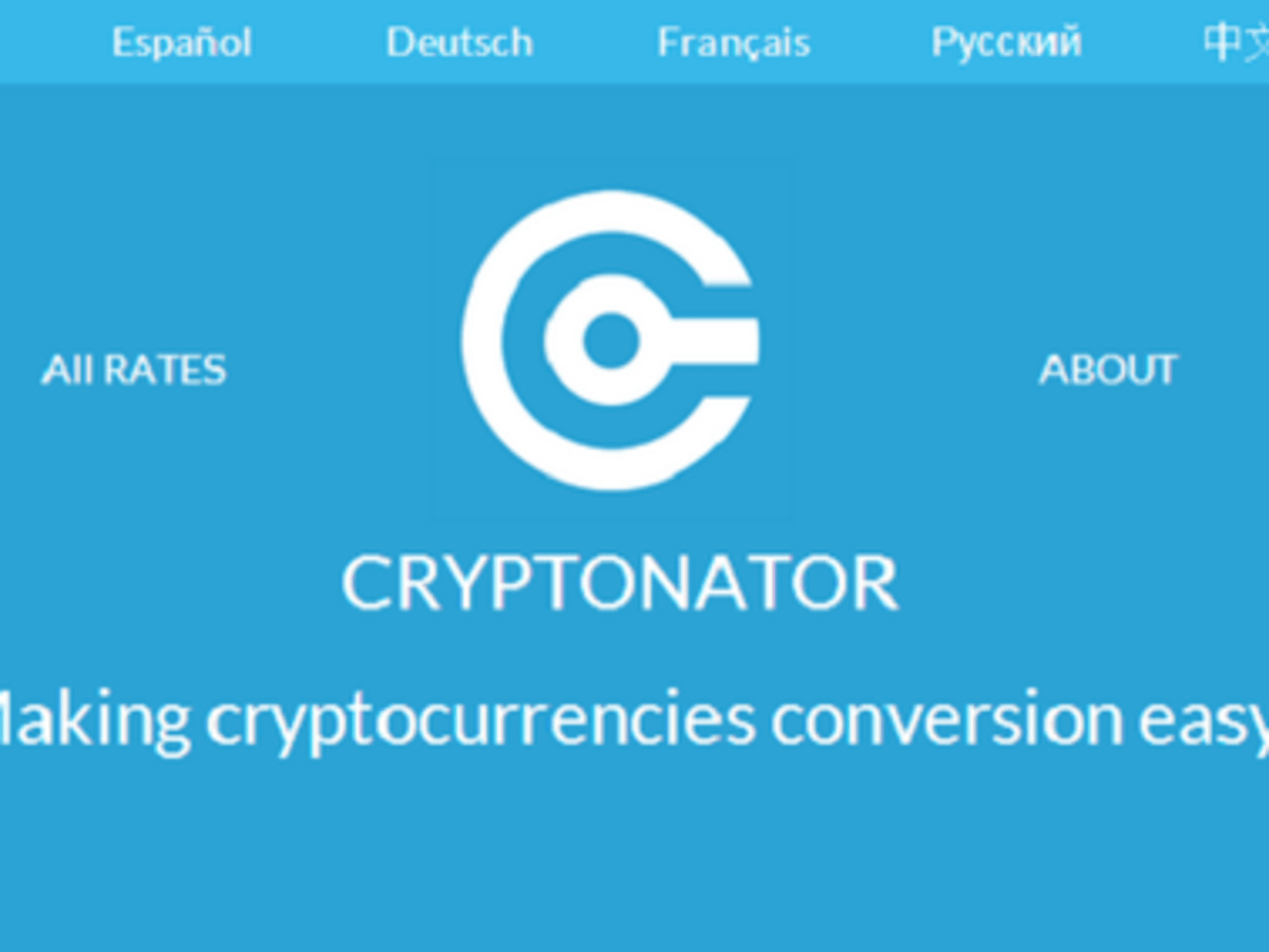 cryptonator converter kiek moni investuoja kriptovaliut