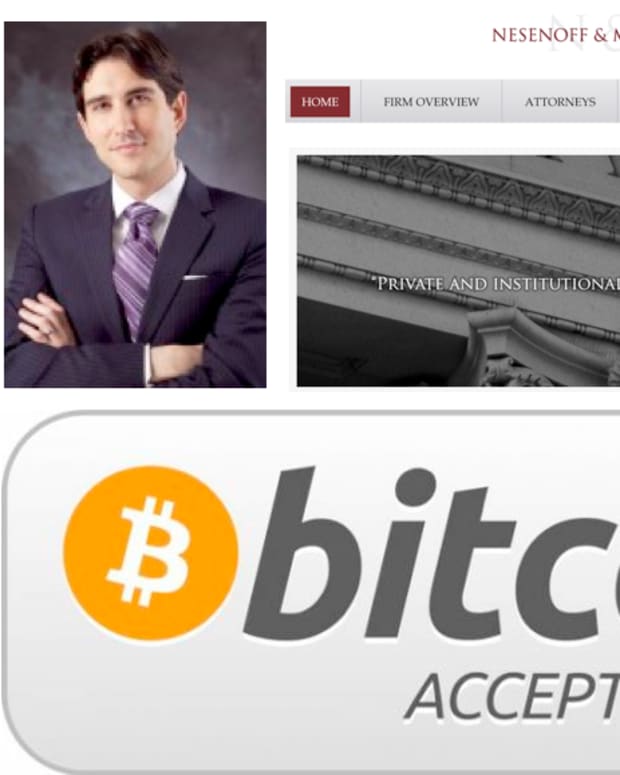 Op-ed - Manhattan Law Firm Embraces the Bitcoin Currency