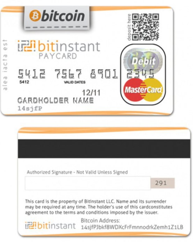 Op-ed - BitInstant’s Debit Card – The Final Push to Critical Mass