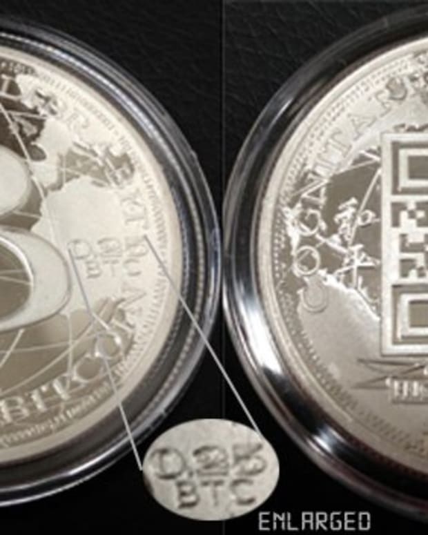 Adoption & community - New Liberty Dollar Silver QR Coin Obtains Live Bitcoin Prices