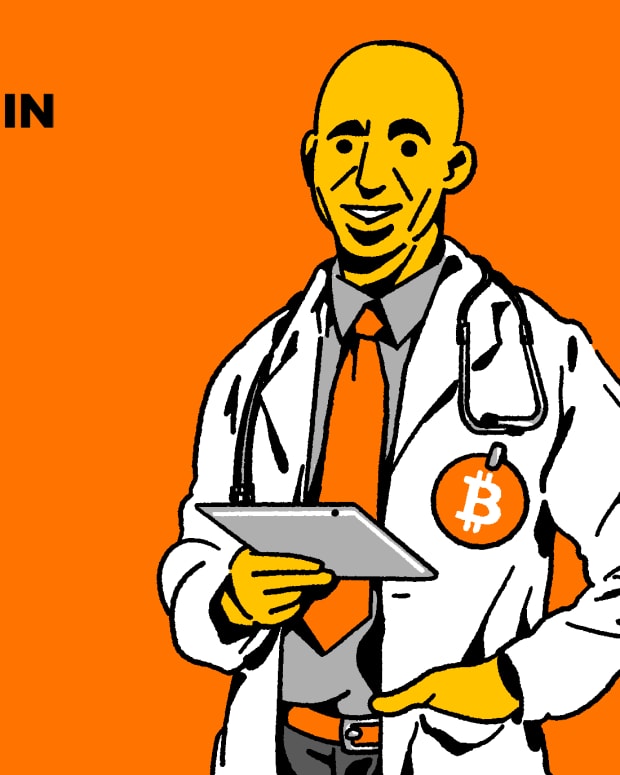 Bitcoin can heal our economy like healthcare providers and doctors healing a sick patient. Top photo