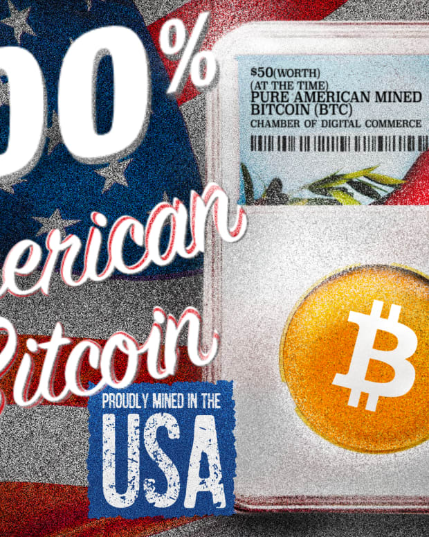 American bitcoin proudly mined in the United States top photo.