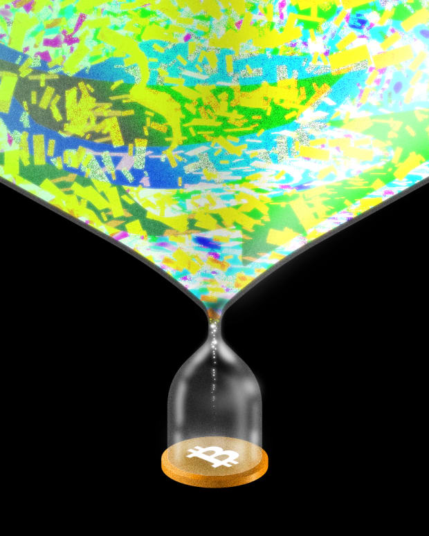 Bitcoin is a hourglass of ideas money and cultural significance top photo.