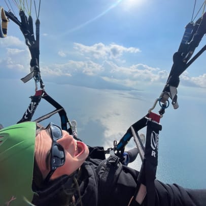 Paragliding In Bitcoin Lake