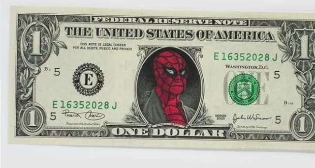 drawing on a dollar