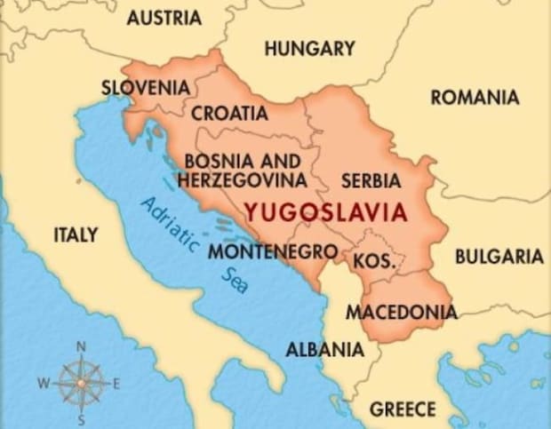 yugoslavia map