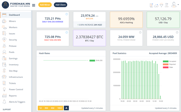 bitcoin mining software dashboard Management software can help Bitcoin miners realize their energy potential
