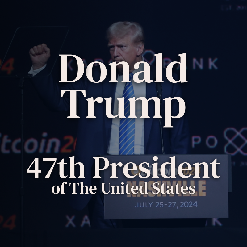 Pro-Bitcoin Donald Trump Becomes the 47th President of the United States