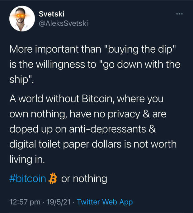 Going Down With The Ship: Bitcoin Or Nothing thumbnail