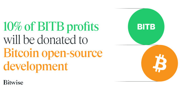 Spot Bitcoin ETF Issuer Bitwise Pledges 10% of Profits To Fund Open-Source BTC Development