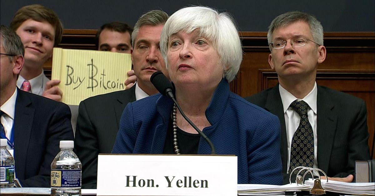 Janet Yellen Sounds Like She’s Scared Of Bitcoin