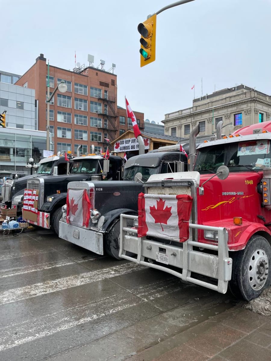 Canadian Trucker Protest Bypasses Fundraising Restrictions With Bitcoin