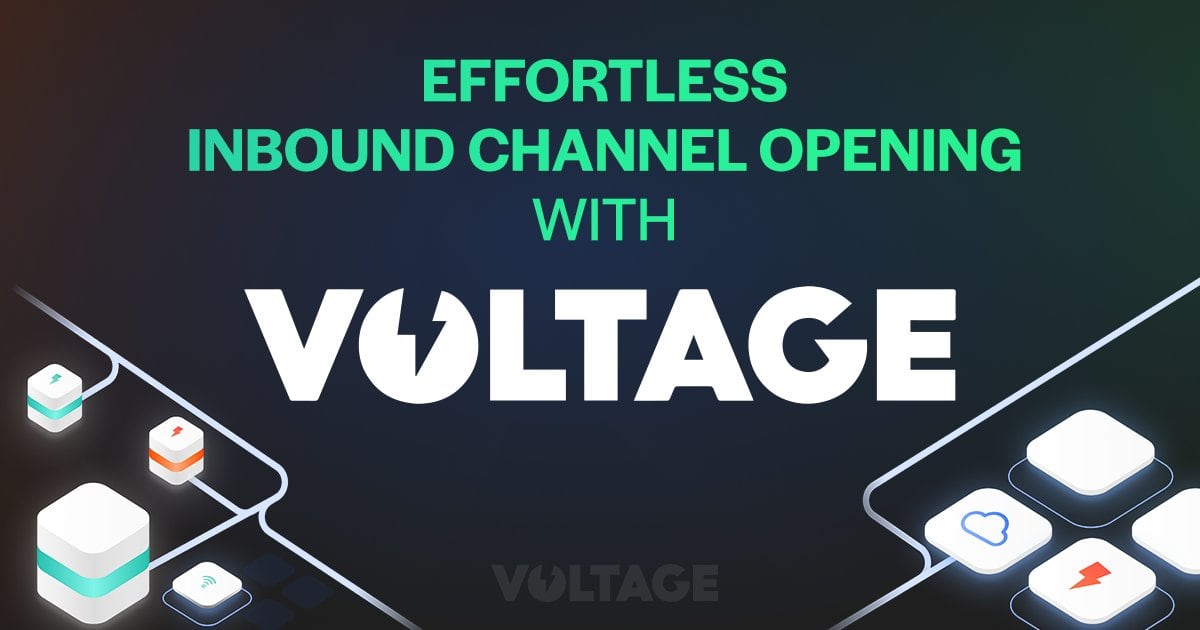Voltage Now Offers One-Click Inbound Liquidity For Lightning Nodes