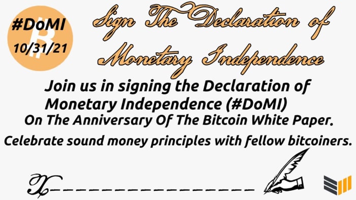 Declaration Of Monetary Independence Graphic