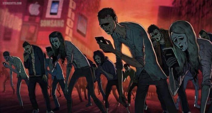 zombie massess crawling