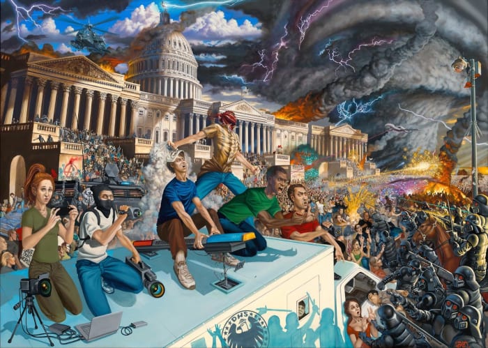 American Revolution, 2015, 5x7'Oil on canvas
