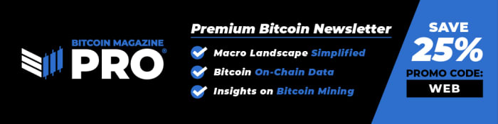 Bannière Bitcoin Magazine Pro