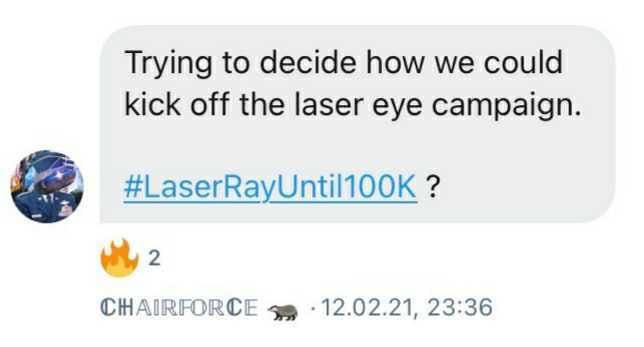 chairforce laser ray until 100k