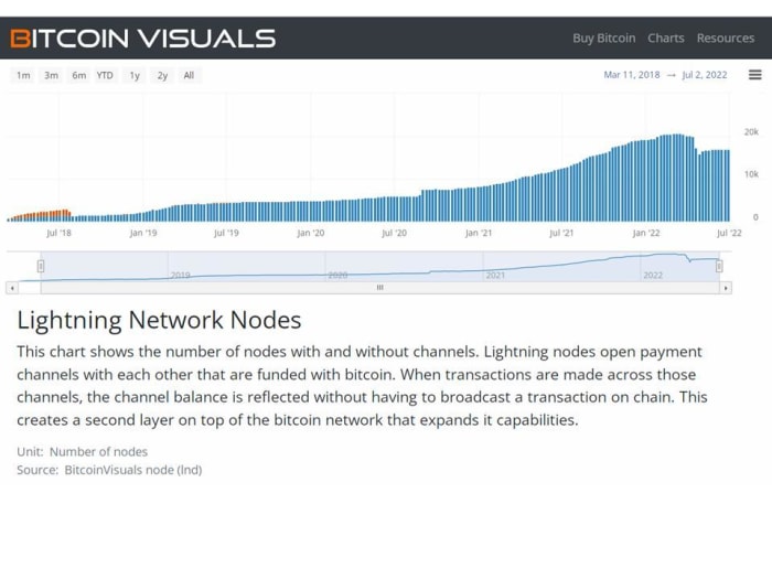 Bitcoin visuals lightning network nodes