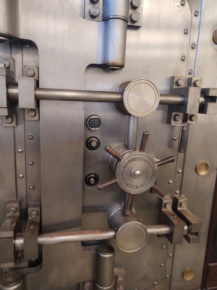 North beach bitcoin bank vault door