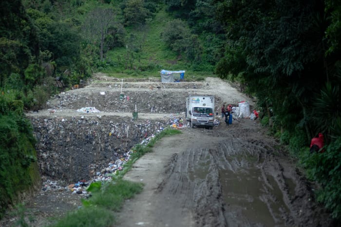 Relleno sanitario en Panajachel, Guatemala que algún día podría impulsar la minería de bitcoin