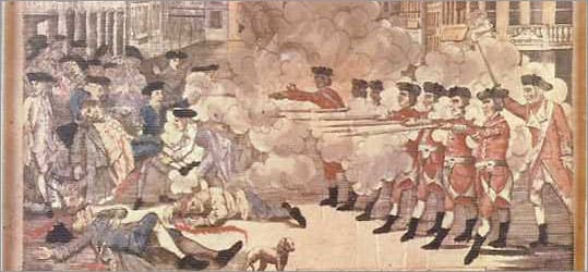 the Boston massacre image