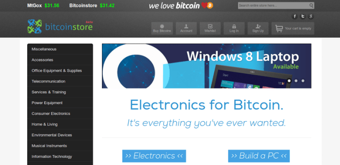 bitcoinstore wikispaces