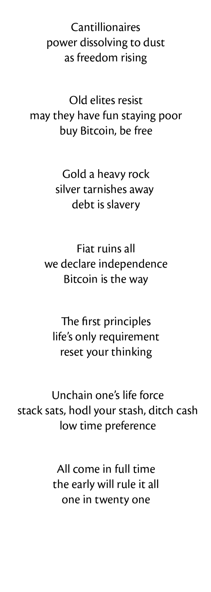 bitcoin haiku in picture form