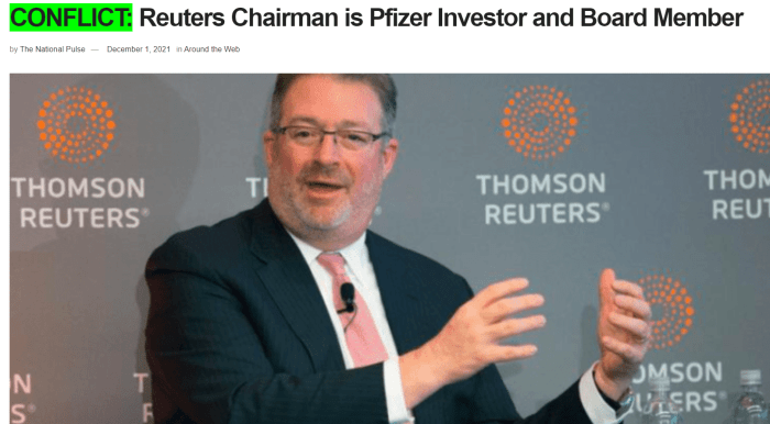 reuters chairman pfizer
