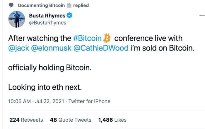 Elon Musk, Jack Dorsey Bitcoin Event Was An Unbearable Tragedy ...