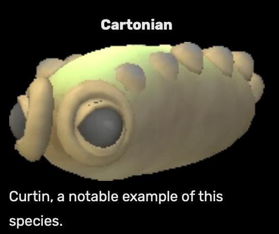 Cartonian slug creature