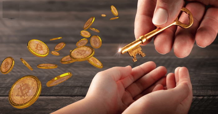 delivery of keys to a bitcoin inheritance
