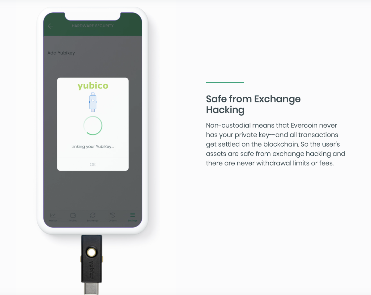  The Evercoin 2 is an interesting combination between Yubico’s key security hardware and Evercoin’s noncustodial wallet and exchange.