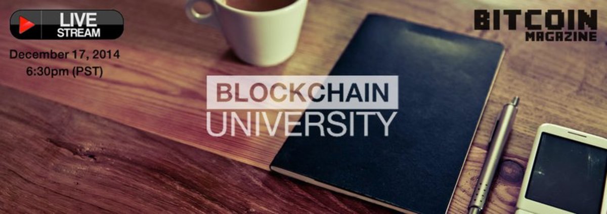 Op-ed - [Live Video Stream] Blockchain University Launch
